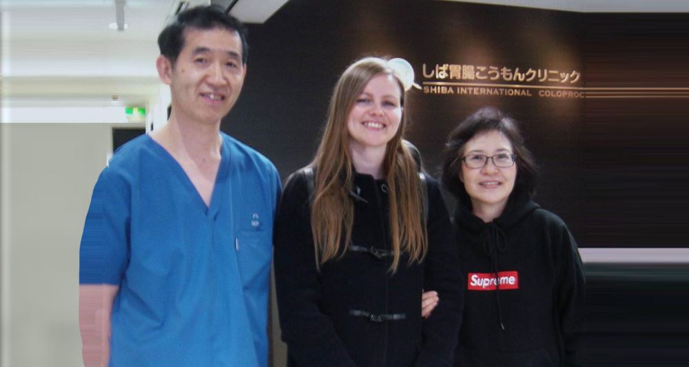 The clinic's international team
